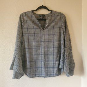 Karen Kane women's plaid blouse size M